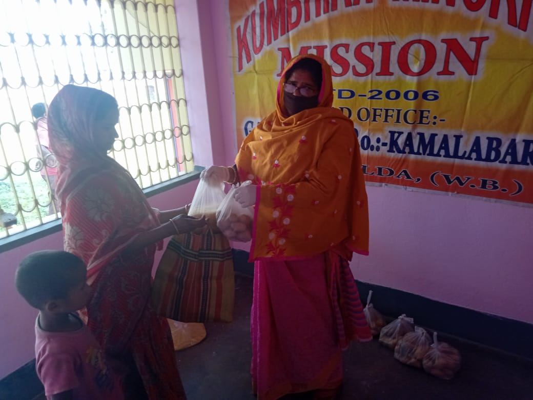 COVID-19 Relief Materials Distribution in Malda District of West Bengal